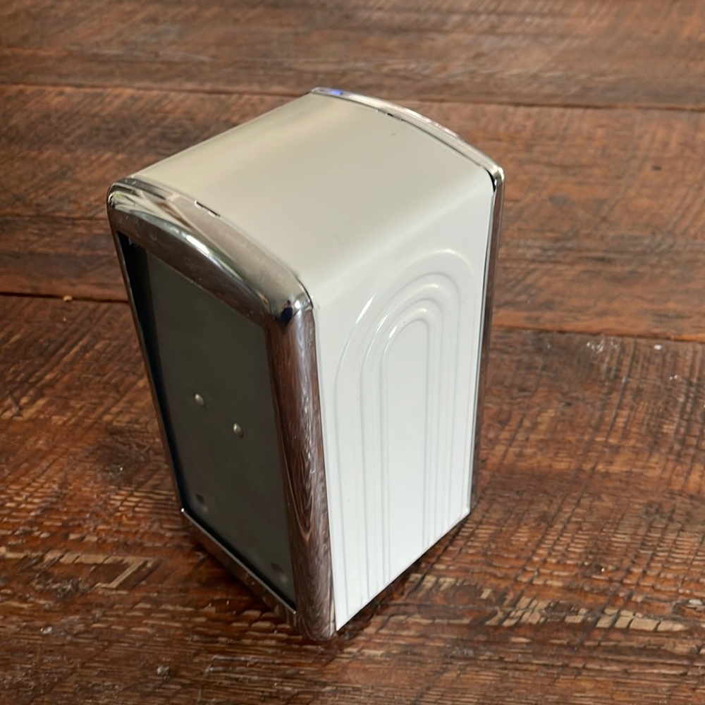Fiestaware metal napkin dispenser